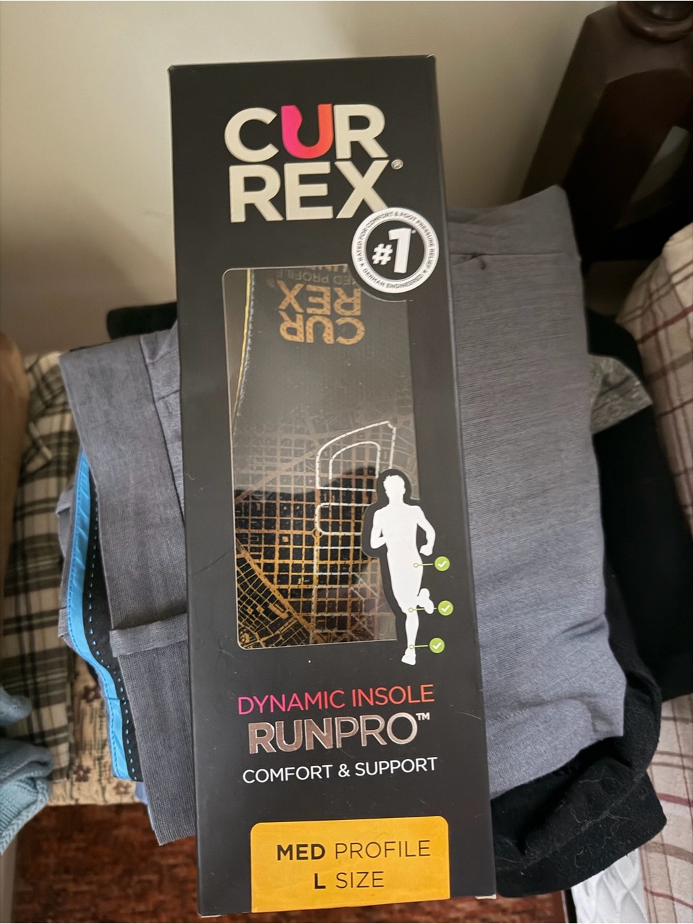 Currex RunPro Dynamic Insole - large fit medium volume.